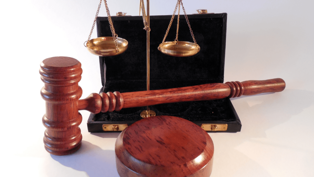 judge's gavel and scales of justice