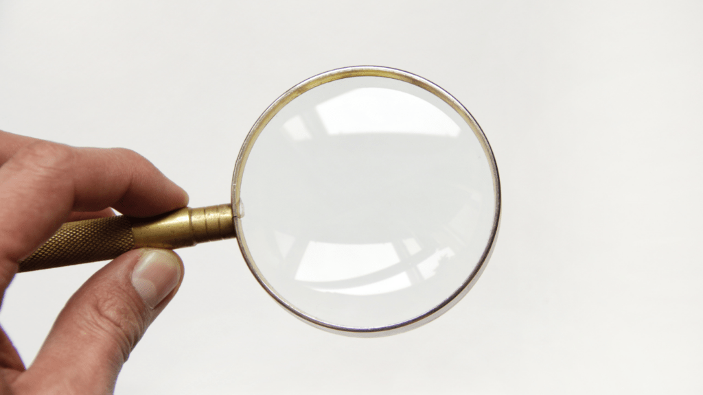 image of a magnifying glass