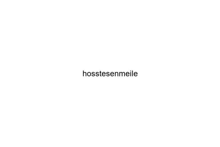 hosstesenmeile