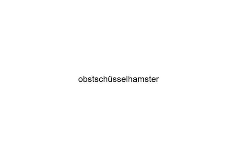 obstschsselhamster