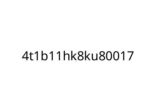 4t1b11hk8ku80017