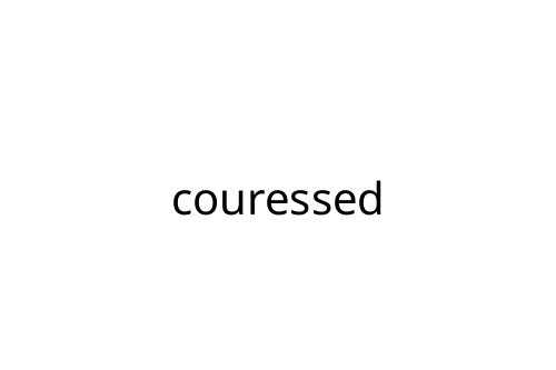 couressed