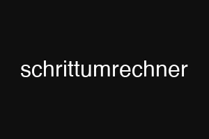 schrittumrechner