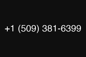 +1 (509) 381-6399