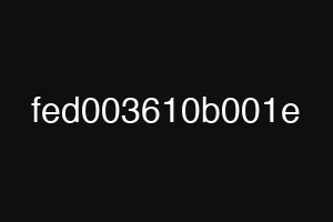 fed003610b001e