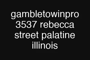gambletowinpro 3537 rebecca street palatine illinois
