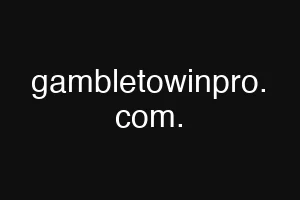 gambletowinpro. com.