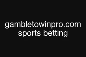 gambletowinpro.com sports betting