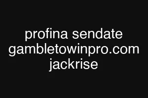 profina sendate gambletowinpro.com jackrise